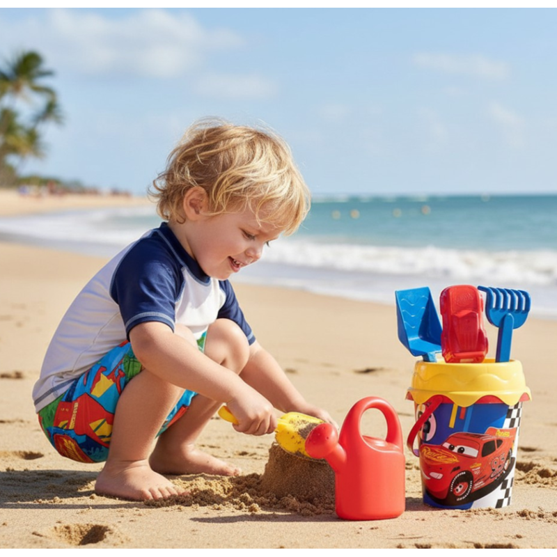Set Cubo De Playa Con Accesorios Cars