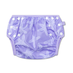 Bañador Pañal Lila Estrellas De Mar De Swim Essentials