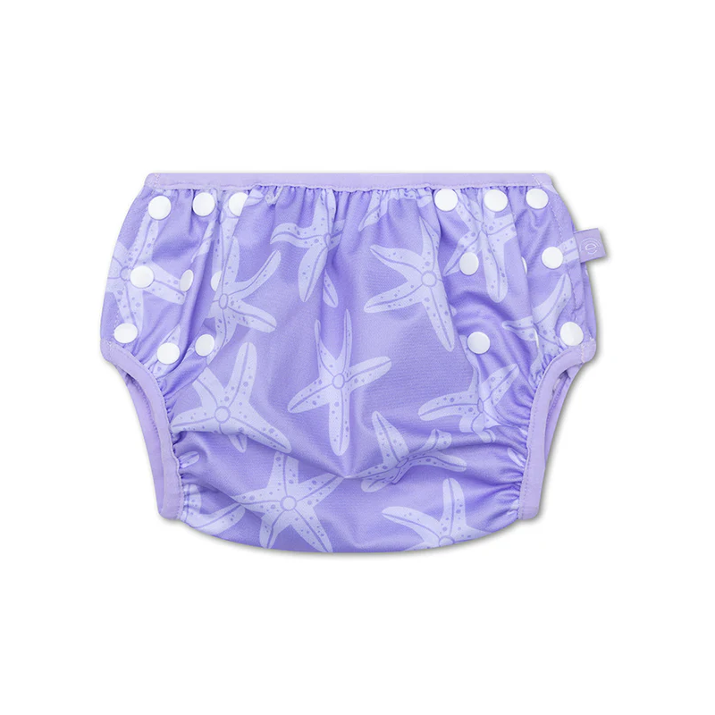 Bañador Pañal Lila Estrellas De Mar De Swim Essentials