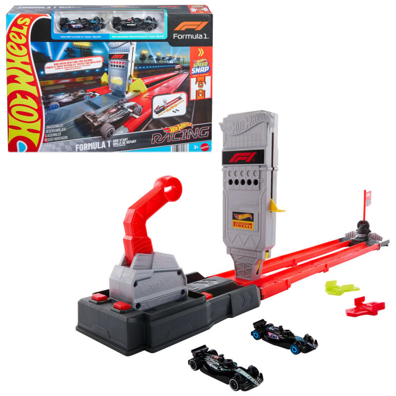 Hot Wheels Racing Conjunto Linea De Salida F1
