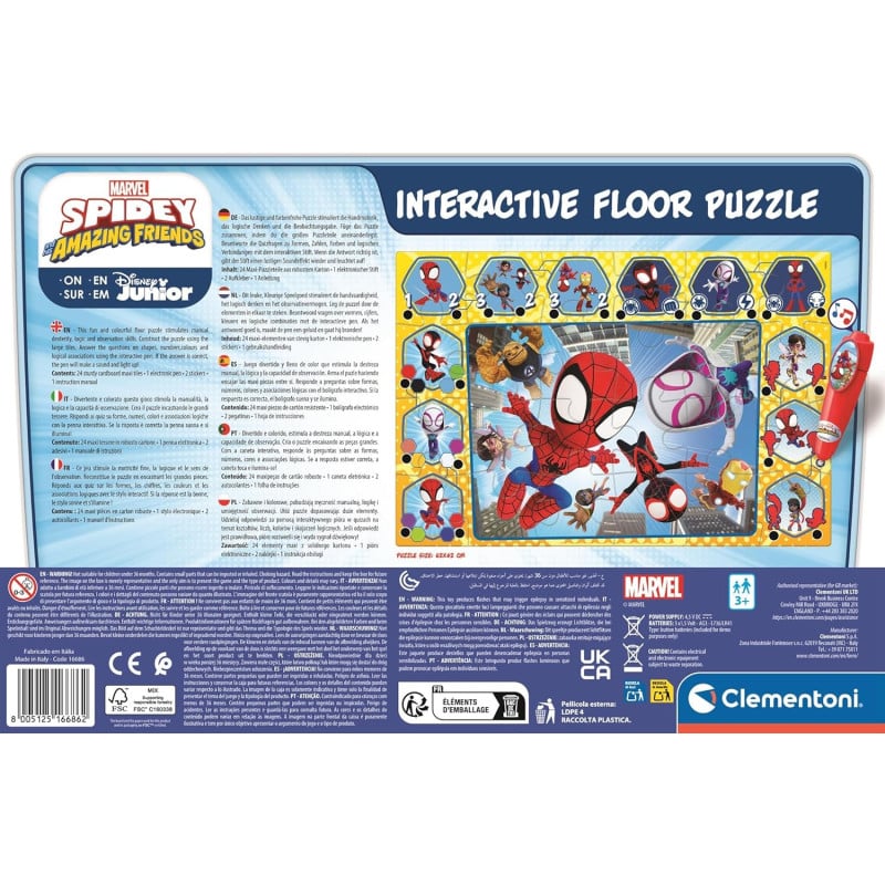 Interactive Floor Puzzle - Spidey Clementoni