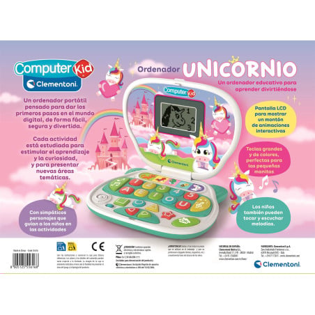 Laptop Educativo Unicornio Clementoni
