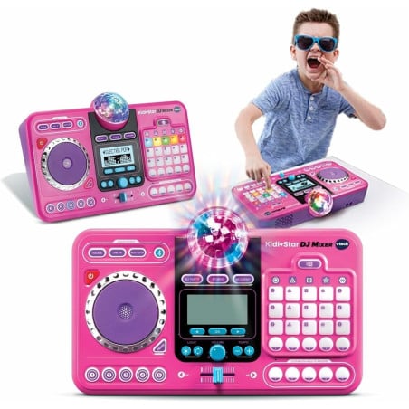 Kidi Dj Mix Mesa De Mezclas Rosa Vtech