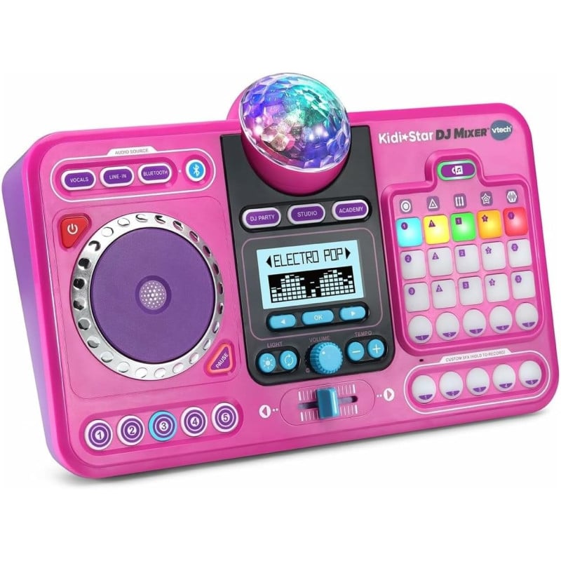 Kidi Dj Mix Mesa De Mezclas Rosa Vtech