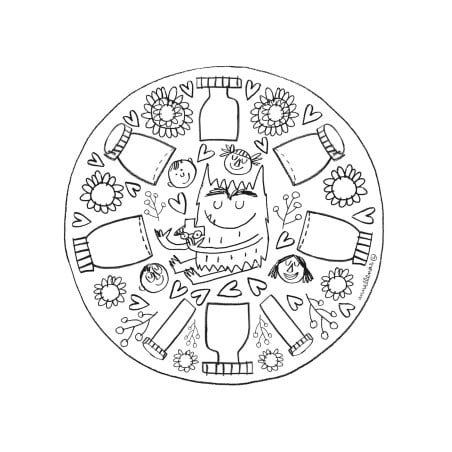 El Monstruo De Colores Mandalas