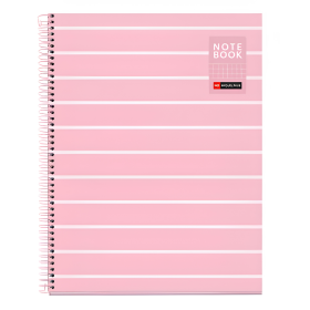 Cuaderno A4 Miquelrius Cuadrícula Between The Lines Rosa 80 Hojas De Apli