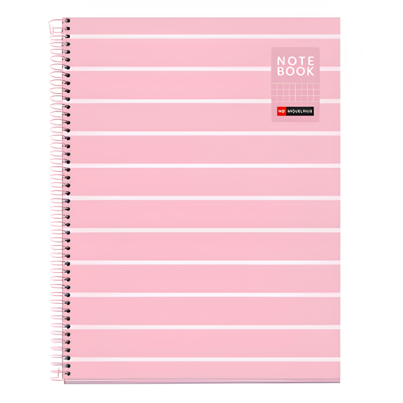 Cuaderno A4 Miquelrius Cuadrícula Between The Lines Rosa 80 Hojas De Apli