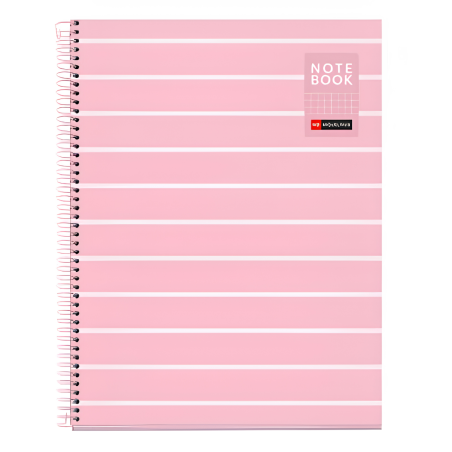 Cuaderno A4 Miquelrius Cuadrícula Between The Lines Rosa 80 Hojas De Apli