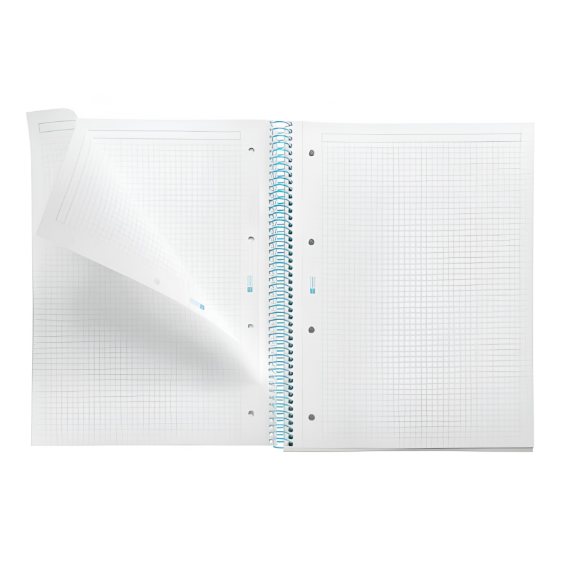 Cuaderno A4 Miquelrius Cuadrícula Between The Lines Celeste 80 Hojas
