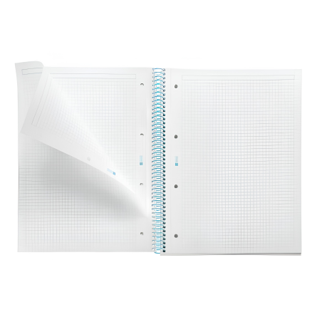 Cuaderno A4 Miquelrius Cuadrícula Between The Lines Celeste 80 Hojas