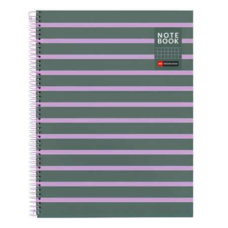 Cuaderno A4 Miquelrius Cuadrícula Between The Lines Ceniza 80 Hojas De Apli