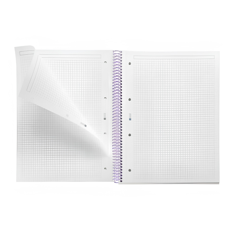 Cuaderno A4 Miquelrius Cuadrícula Between The Lines Ceniza 80 Hojas