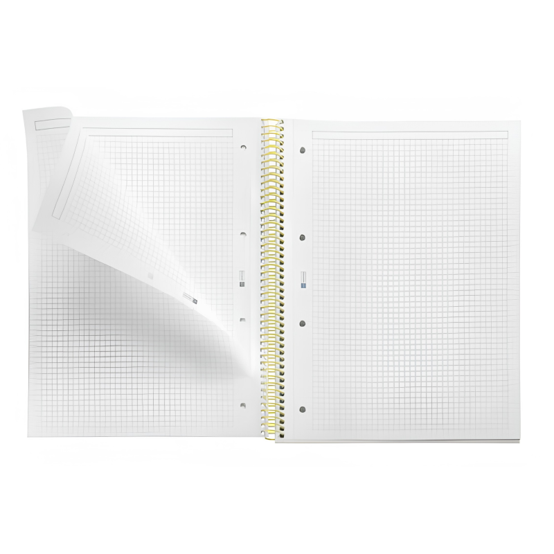 Cuaderno A4 Miquelrius Cuadrícula Between The Lines Limón 80 Hojas