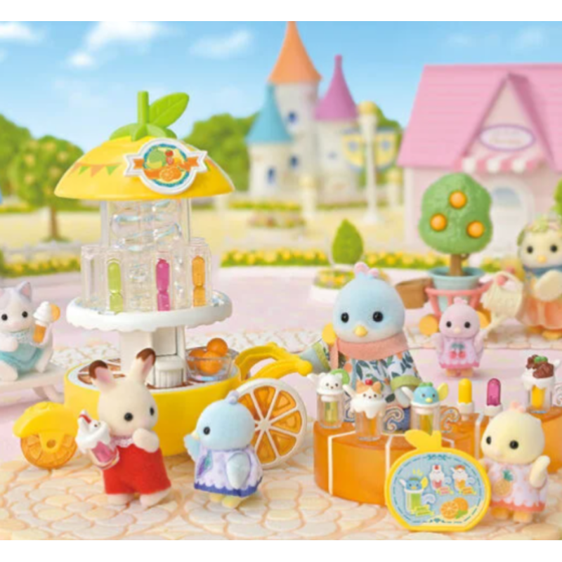 Sylvanian Families El Puesto De Zumos De Los...