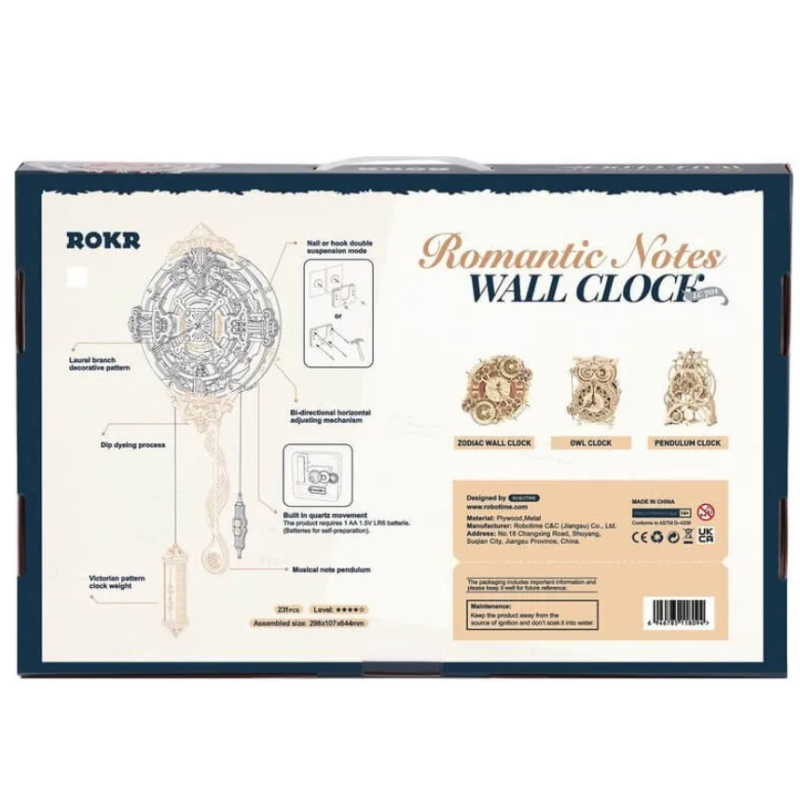 Maqueta Reloj De Pared Romántico