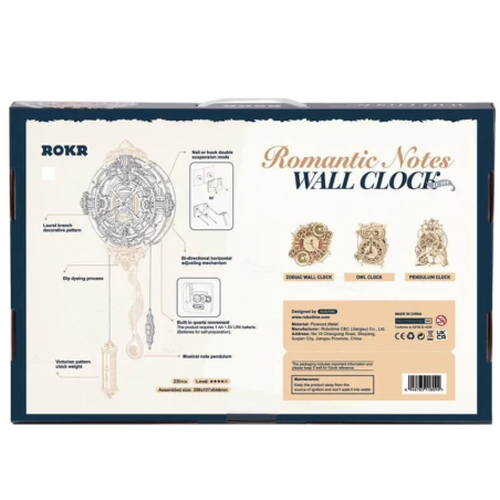 Maqueta Reloj De Pared Romántico