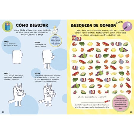 Cuaderno De Vacaciones Bluey 4-5 Años