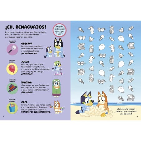 Cuaderno De Vacaciones Bluey 5-6 Años
