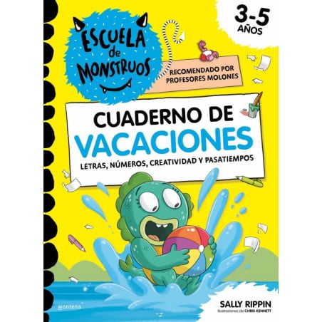 Cuaderno De Vacaciones Escuela De Monstruos 3-5 Años De Random House