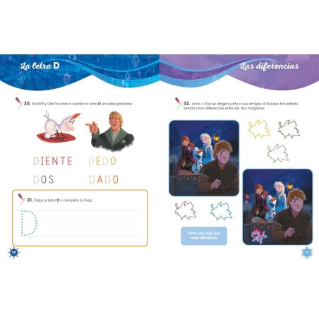 Cuaderno De Vacaciones Frozen 4-5 Años
