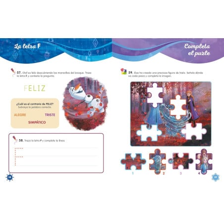 Cuaderno De Vacaciones Frozen 4-5 Años