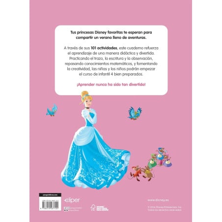 Cuaderno De Vacaciones Princesas 3-4 Años