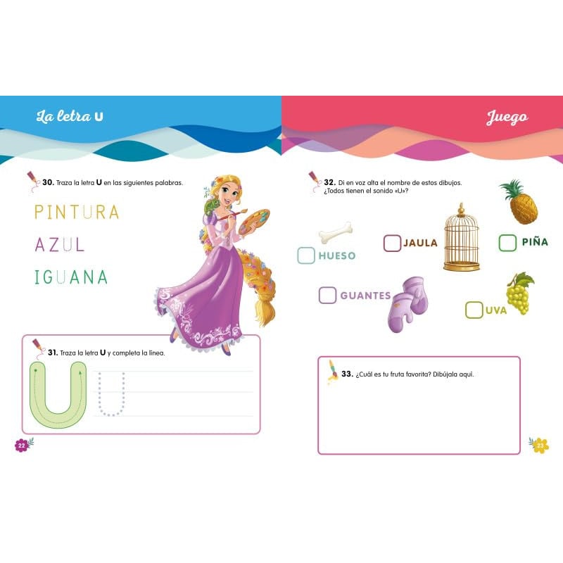 Cuaderno De Vacaciones Princesas 3-4 Años