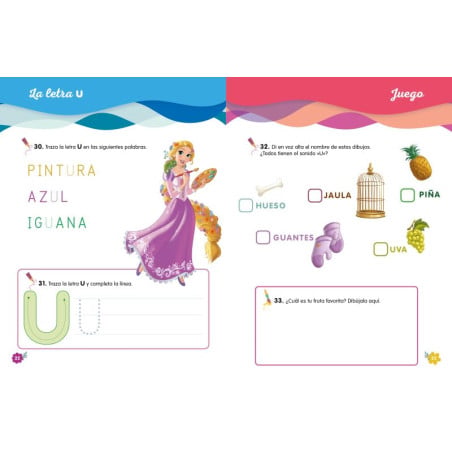 Cuaderno De Vacaciones Princesas 3-4 Años