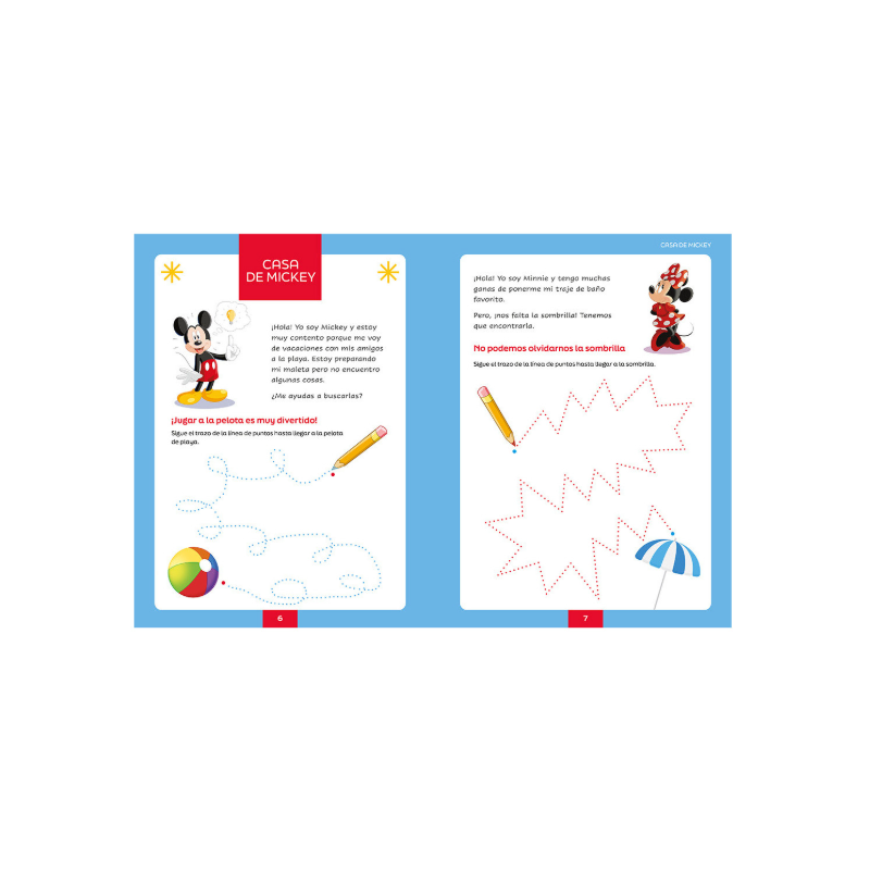 Cuaderno De Vacaciones De Mickey 2-3 Años