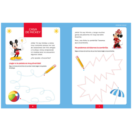 Cuaderno De Vacaciones De Mickey 2-3 Años