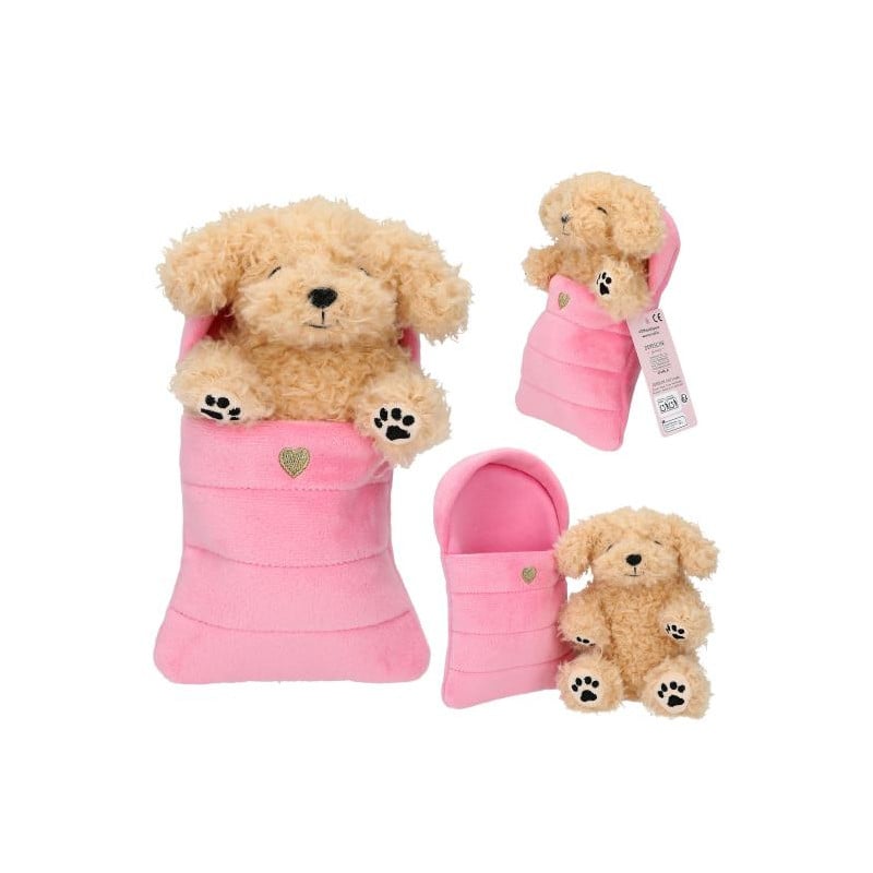 TOPModel Peluches De Perros Y Gatos En Saco De Dormir