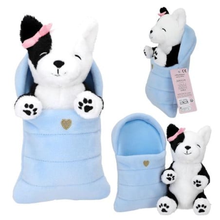 TOPModel Peluches De Perros Y Gatos En Saco De Dormir