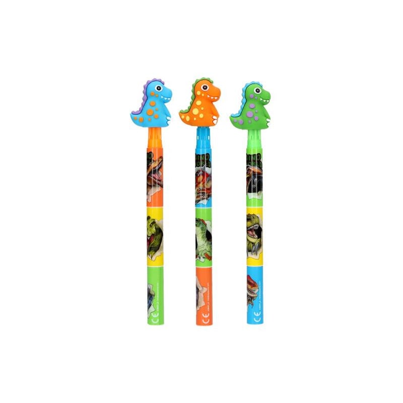 Dino World Fluorescente Con Figura De Dinosaurio