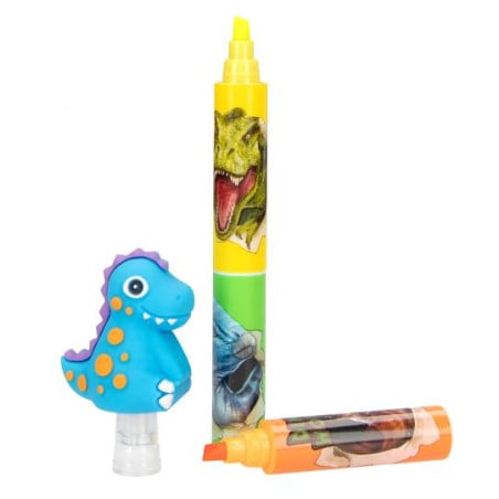 Dino World Fluorescente Con Figura De Dinosaurio