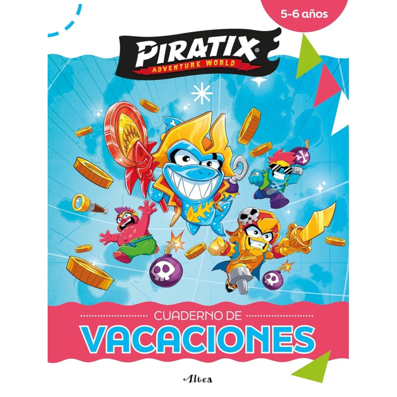Cuaderno De Vacaciones Piratix 5-6 Años De Comercial Ediciones