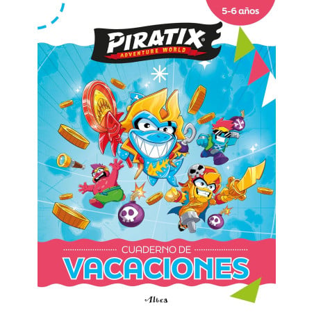 Cuaderno De Vacaciones Piratix 5-6 Años De Comercial Ediciones