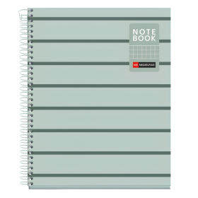Cuaderno A5 Miquelrius Cuadrícula Between The Lines Musgo 80 Hojas De Apli