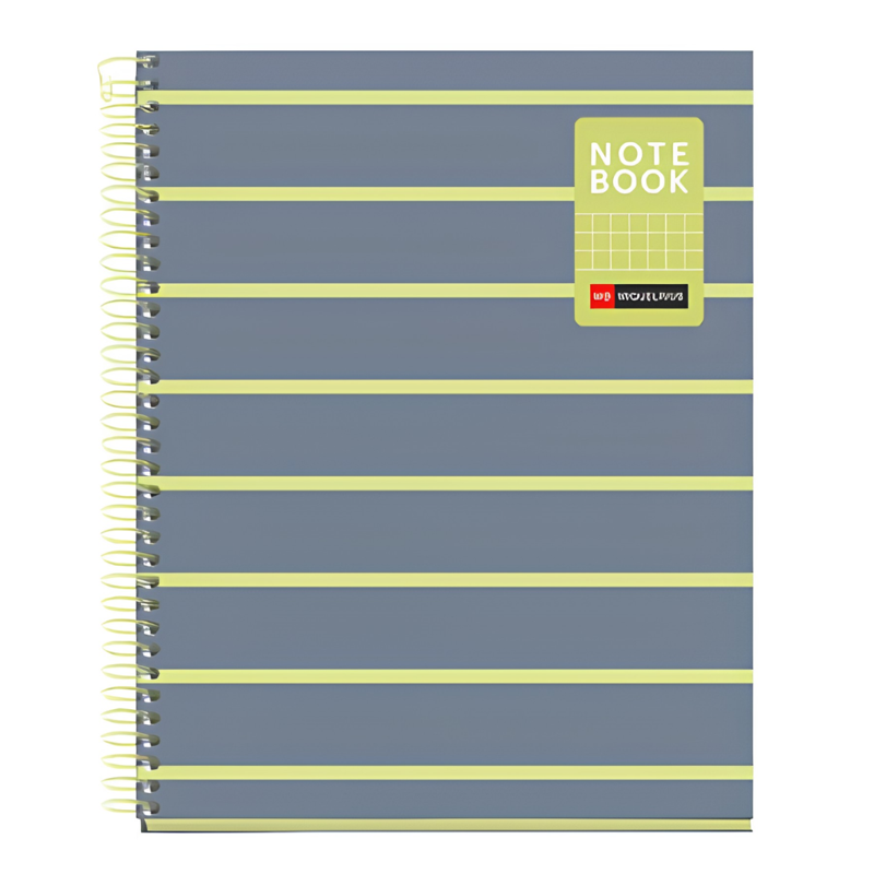 Cuaderno A5 Miquelrius Cuadrícula Between The Lines Limón 80 Hojas De Apli