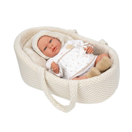 Muñecas Arias Muñeca Elegance Andie Beige Con Capazo 40 Cm
