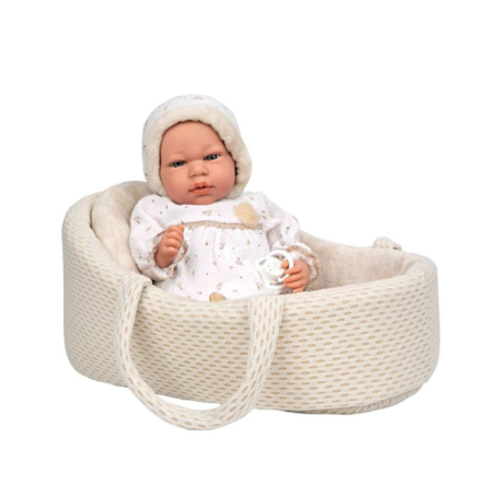 Muñecas Arias Muñeca Elegance Andie Beige Con Capazo 40 Cm