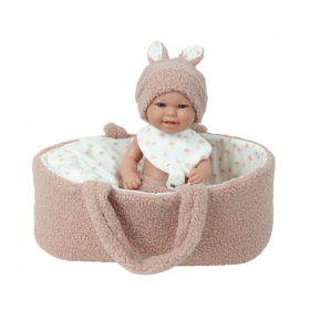 Muñecas Arias Babyto Rosa Con Capazo 33 Cm De Muñecas Arias