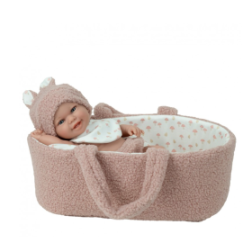 Muñecas Arias Babyto Rosa Con Capazo 33 Cm De Muñecas Arias 2