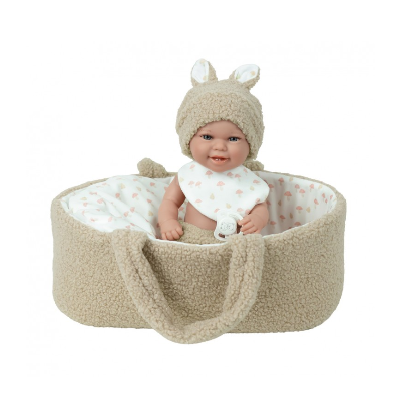 Muñecas Arias Babyto Beige Con Capazo 33 Cm De Muñecas Arias
