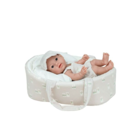 Muñecas Arias Muñeca Elegance Dudi Beige Con Capazo Y Bolsa 26 Cm De Muñecas Arias