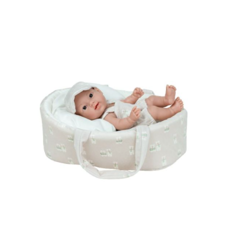 Muñecas Arias Muñeca Elegance Dudi Beige Con Capazo Y Bolsa 26 Cm De Muñecas Arias