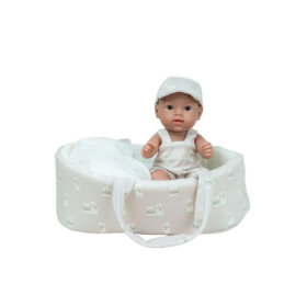 Muñecas Arias Muñeca Elegance Dudi Beige Con Capazo Y Bolsa 26 Cm De Muñecas Arias 2
