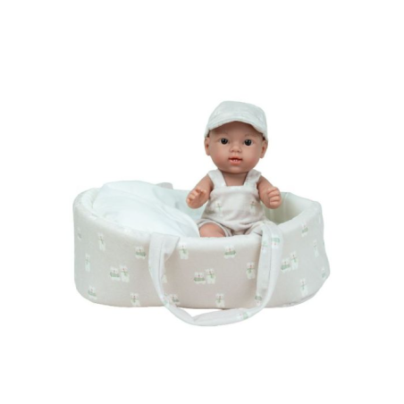 Muñecas Arias Muñeca Elegance Dudi Beige Con Capazo Y Bolsa 26 Cm