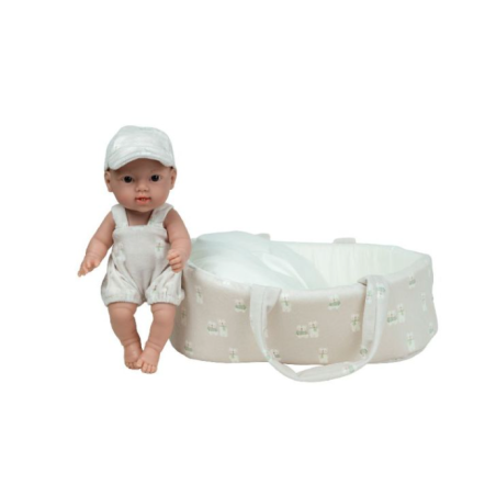 Muñecas Arias Muñeca Elegance Dudi Beige Con Capazo Y Bolsa 26 Cm
