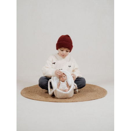 Muñecas Arias Muñeca Elegance Dudi Beige Con Capazo Y Bolsa 26 Cm