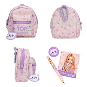 TOPModel Mini Mochila con Set de Papelería